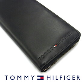 TOMMY HILFIGER トミーヒルフィガー 31TL13X015 ラウンドファスナー長財布 BLACK/ブラック トミーヒルフィガー 財布