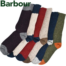 BARBOUR バブアー メランジ2トーンソックス メンズソックス 靴下 全6色 Houghton Sock クルーソックス MSO009