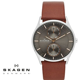 SKAGEN スカーゲン メンズ腕時計 40mm HOLST ホルスト グレー×ブラウン SKW6086 スカーゲン 腕時計 メンズ