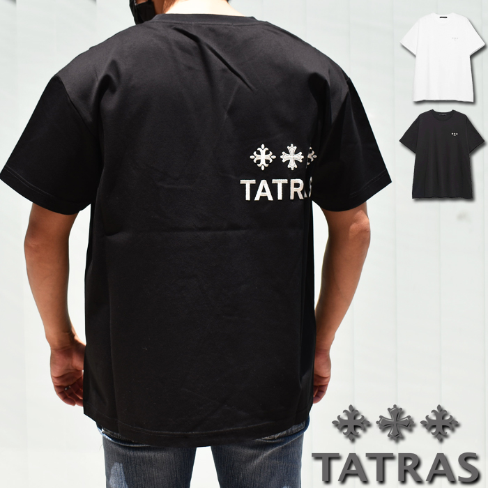 楽天市場】TATRAS タトラス ロゴ刺繍 半袖クルーネックTシャツ 全2色 