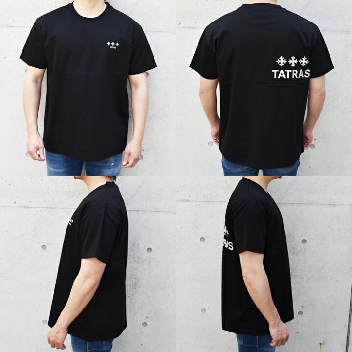 楽天市場】TATRAS タトラス ロゴ刺繍 半袖クルーネックTシャツ 全2色 