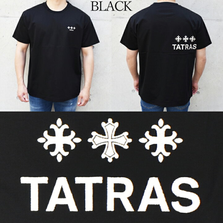 楽天市場】TATRAS タトラス ロゴ刺繍 半袖クルーネックTシャツ 全2色 