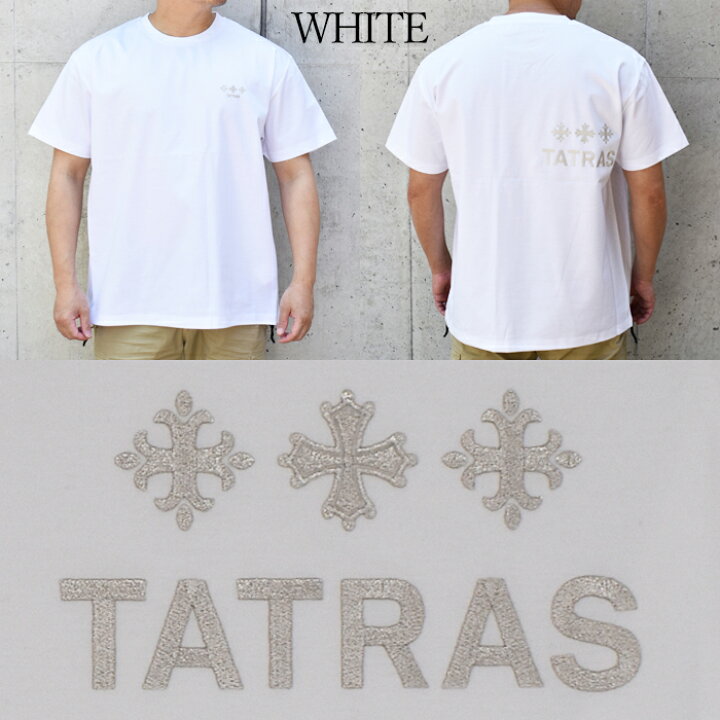 楽天市場】TATRAS タトラス ロゴ刺繍 半袖クルーネックTシャツ 全2色 