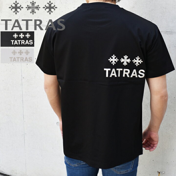 楽天市場】TATRAS タトラス ロゴ刺繍 半袖クルーネックTシャツ 全2色 