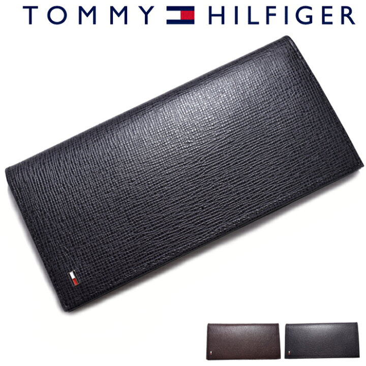 楽天市場】TOMMY HILFIGER トミーヒルフィガー 型押しレザー長財布 全2 