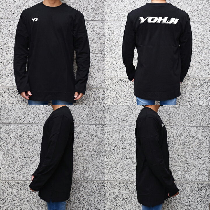 楽天市場】Y-3 ワイスリー ロンT 長袖Tシャツ BLACK/ブラック Y-3 U 