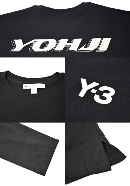 楽天市場】Y-3 ワイスリー ロンT 長袖Tシャツ BLACK/ブラック Y-3 U 