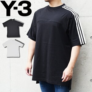 Y-3 ���C�X���[ �N���[�l�b�NT�V���c �S2�F JN4986 JM7845 M 3S SS TEE adidas Yohji Yamamoto �A�f�B�_�X y3 T�V���c y�|3 T�V���c M 3�X�g���C�v�X �V���[�g�X���[�u �e�B�[ �u�����h t�V���c