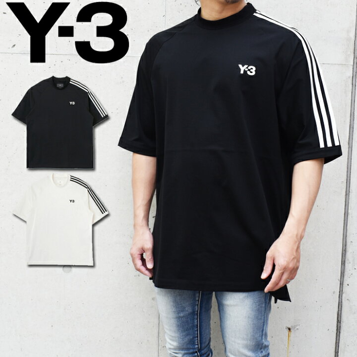 楽天市場】Y-3 ワイスリー 3ストライプス オーバーサイズ Tシャツ 全2  