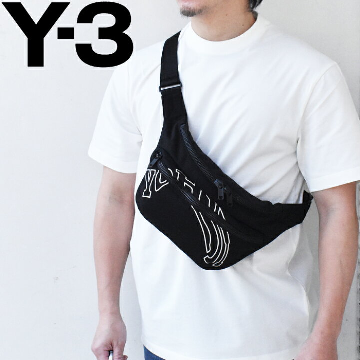 楽天市場】Y-3 ワイスリー ボディバッグ ウエストバッグ ブラック  