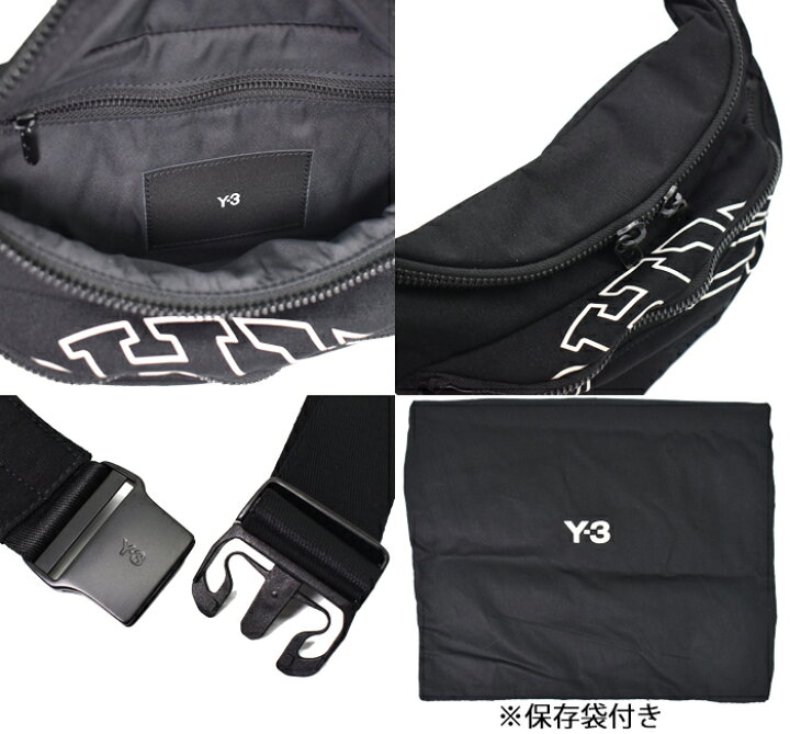 楽天市場】Y-3 ワイスリー ボディバッグ ウエストバッグ ブラック 