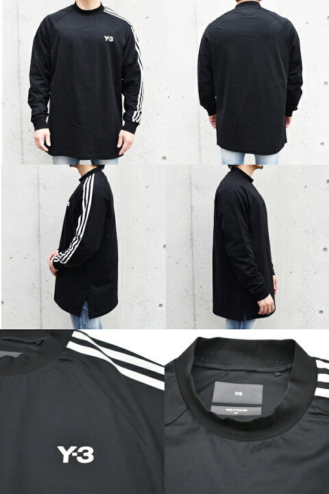 楽天市場】Y-3 ワイスリー 3ストライプス オーバーサイズ ロゴ ロンT  