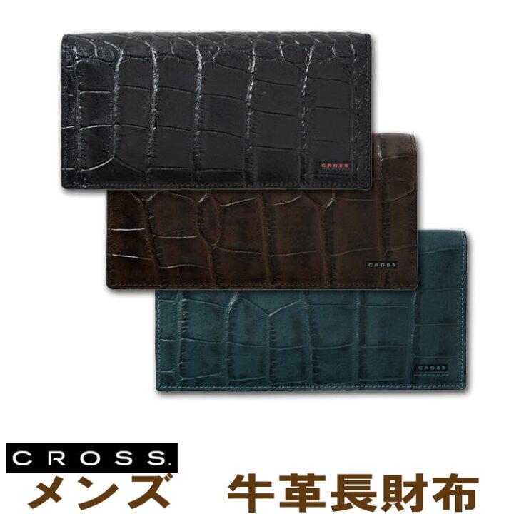 楽天市場】【送料無料】CROSS（クロス）財布 メンズ 長財布 牛革 本革 