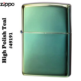 zippo ライター (ジッポーライター) High Polish Teal ティール 49191 ジッポ 送料無料【クロネコゆうパケット可】
