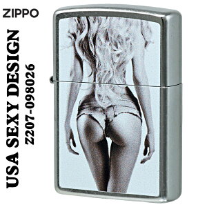 zippo(ジッポーライター)SEXY ZIPPO　セクシーガール　Z207-098026　オイルライター おしゃれ クール アメリカ レディー 女性　かっこいい メンズ　ギフト プレゼント【ネコポス可】