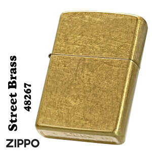 zippo(�W�b�|�[���C�^�[)���M�����[�@�X�g���[�g�u���X REGULAR STREET BRASS�@2023���f�� #48267 �����Y ���f�B�[�X ������� �V���v�� �M�t�g �v���[���g�@�y�l�R�|�X�z