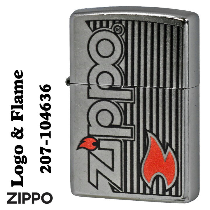 楽天市場】zippo(ジッポーライター) Logo and Flame ロゴ フレーム 