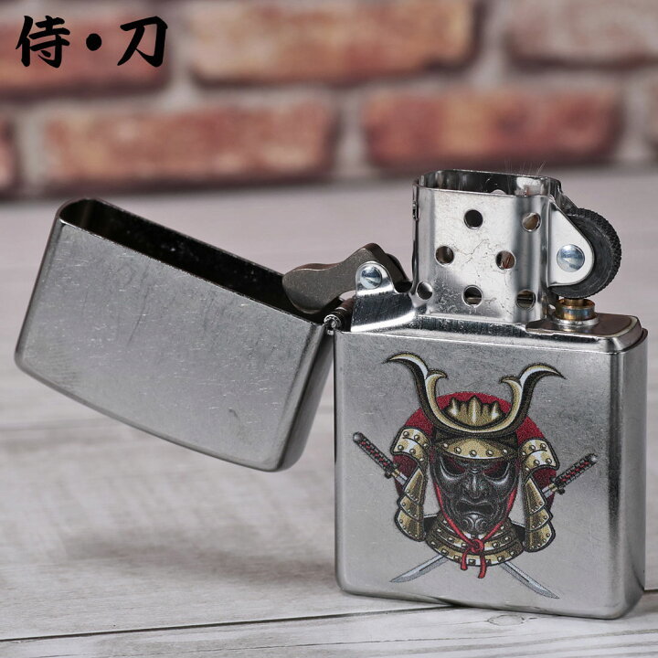 楽天市場】zippo(ジッポーライター)USA ZIPPO 和柄シリーズ 侍と刀 兜 
