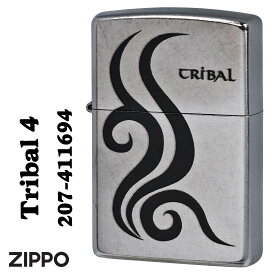 zippo(ジッポーライター) TRIBAL 4 トライバル 2023モデル ストリートクローム Z207-411694 メンズ レディース カッコイイ おしゃれ ギフト プレゼント 送料無料 【ネコポス可】