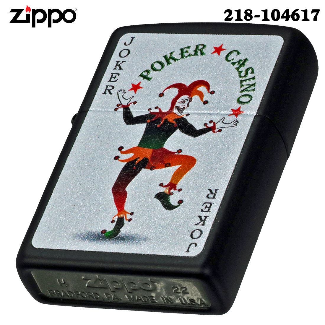 楽天市場】zippo(ジッポーライター) Joker Card ブラックマット 