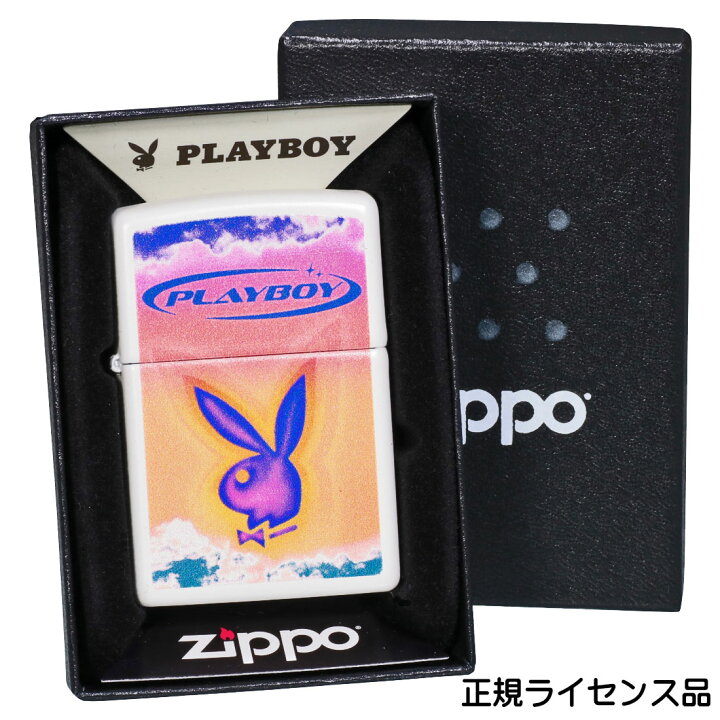 楽天市場】zippo (ジッポーライター) PLAYBOY プレイボーイ ホワイト 