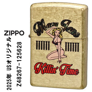 zippo �W�b�|�[���C�^�[ US�I���W�i��ZIPPO 2025 �K�[���� KILLIN' TIME �m�[�Y�A�[�g �X�g���[�g�u���X �v�����g���H Z48267-125628 �I�C�����C�^�[ �����Y ���f�B�[�X ���킢�� �Z�N�V�[ �J�b�R�C�C �A
