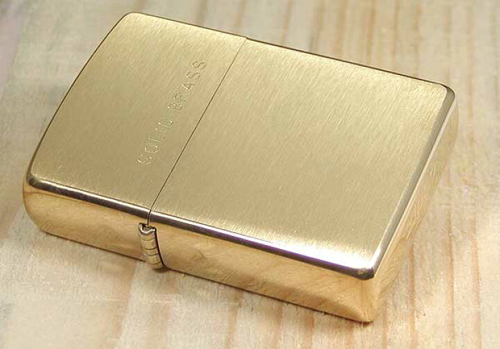楽天市場】ジッポ ライター ソリッドブラス(真鍮無垢) zippo 