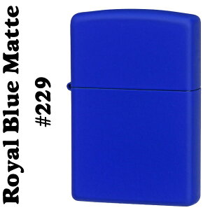 zippo(�W�b�|�[���C�^�[)Royal Blue Matte ���[�����u���[�J���[�}�b�g�W�b�|�[ #229 ���������y�l�R�|�X�z