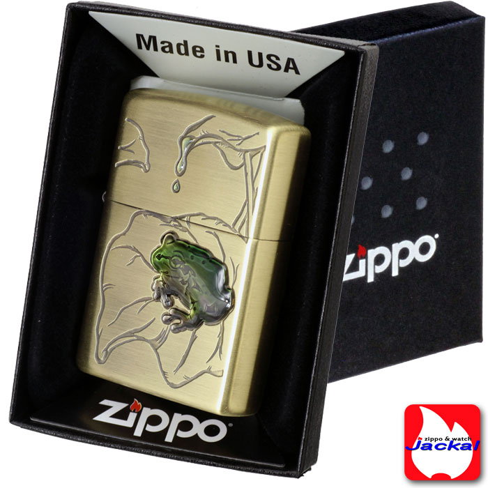 楽天市場】zippo(ジッポーライター) 蛙（カエル）真鍮古美 ブラス