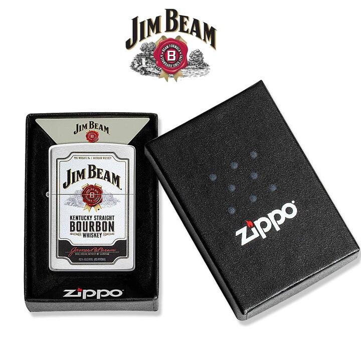 楽天市場】zippo(ジッポーライター) Jim Beam 49325ブラッシュド 