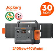 【クーポン利用で34,930円 3/11 23:59まで】Jackery Solar Generator 240 New 40Mini 256Wh + 40W ソーラ…