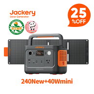 【クーポン利用で37,425円 4/14 20:00から】Jackery Solar Generator 240 New 40Mini 256Wh + 40W ソーラ…