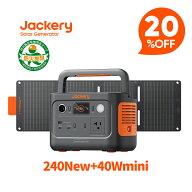 【クーポン利用で39,920円 8/11 23:59まで】Jackery Solar Generator 240 New 40Mini 256Wh + 40W ソーラ…