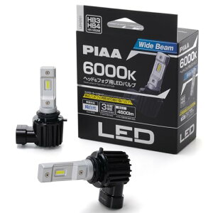 PIAA(�s�A) �ԗp �o���u �w�b�h���C�g/�t�H�O�����v�p LED 6000K �q�R���g���[���[���X�^�C�v�r 12V 17W 4500lm H