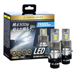 �X�t�B�A���C�g�iSPHERE LIGHT�j/����HID�pLED�w�b�h���C�g D2R 6000K�o���u�^�C�v �i�ԁFSLGAD2R060
