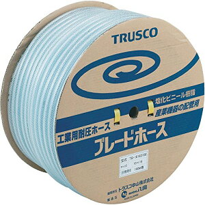 �g���X�R���R(TRUSCO) �u���[�h�z�[�X �N���A 12×18mm 100m TB-1218D100