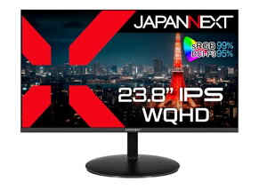 JAPANNEXT 23.8�C���` ���j�^�[ WQHD 2560x1440�𑜓x IPS �f�B�X�v���C (HDMI/DisplayPort/VE