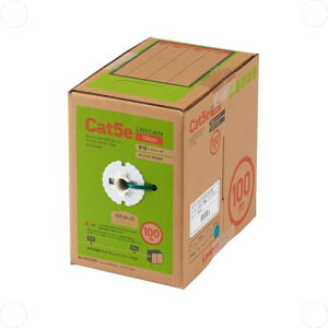 �G���R�� LAN�P�[�u�� 100m ����p RoHS�w�ߑΉ� CAT5e �_�[�N�O���[�� LD-CT2/DG100/RS