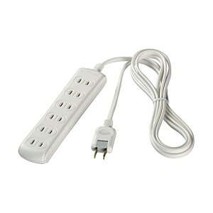 BUFFALO 2�s���d���^�b�v 6�� �X�^���_�[�h 3m �z���C�g BSTAPST2630WH