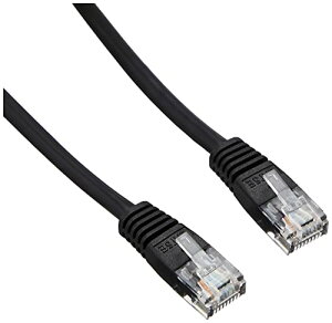 ELECOM LAN�P�[�u�� CAT5E �X�^���_�[�h�^�C�v �������X�g���[�g 5m �u���b�N LD-CTN/BK5