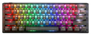 Ducky Channel Ducky One 3 Mini Aura �N���A�u���b�N 60 Percent�z�b�g�X���b�v RGB LED �_�u