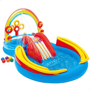 INTEX(�C���e�b�N�X) ���C���{�[�����O�v���[�Z���^�[ �ȉ~�` �}���`�J���[ 297×193×135cm 57453 [���{���K�i] ME-