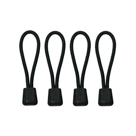 三友産業 ジッパータブ ブラック 4ヶ入 UUU-0096 太さ3mm
