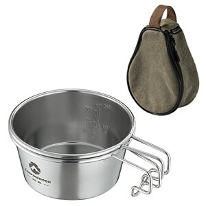�L�����s���O���[��(CAMPING MOON) �L�����v�p �R�b�v �X�e�����X �V�F���J�b�v �[�^ 360ml 2�_�Z�b�g S-360-2P+B