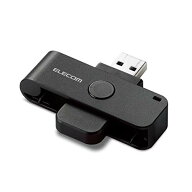 エレコム ICカードリーダー MR-ICD102BK 接触式 Windows mac対応 【マイナンバーカード/e-Tax 確定申告/e…