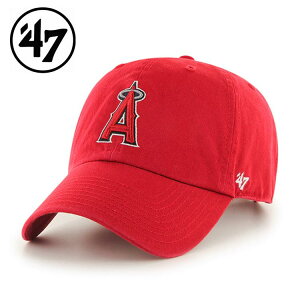 47brand �t�H�[�e�B�[�Z�u�� Angels Home�e47 CLEAN UP Red �L���b�v �싅 ���W���[ �G���[���X �x�[�X�{�[�� �X�q �C�O