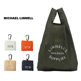 MICHAEL LINNELL マイケルリンネル Shopping Bag (S) エコバッグ ECO トートバッグ 携帯 コンパクト 小型 ギフト プレゼント カラビナ付き