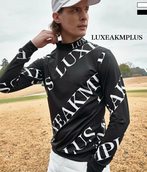 楽天市場】LUXEAKMPLUS リュクスエイケイエムプラス 総柄モックネックT 