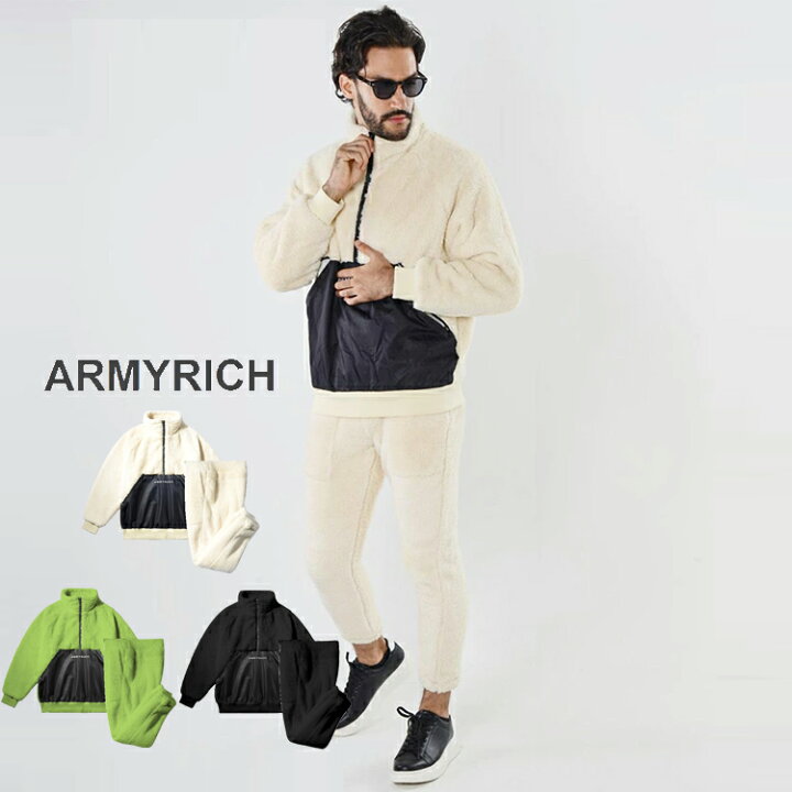 楽天市場】ARMYRICH アーミーリッチ ボアセットアップ もこもこ メンズ 