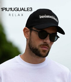 1PIU1UGUALE3 RELAX ウノピゥウノウグァーレトレ リラックス ダブルロゴキャップ 帽子 CAP フリーサイズ カジュアル スポーツ ブランド メンズ レディース